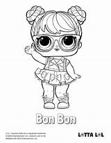 Bon Lol Coloring Pages Doll Surprise Printable Dolls Color Bonbon Para Colorear Choose Board Her Lotta sketch template