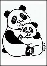 coloring pages pandas animals