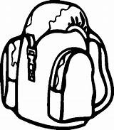 Backpack Coloring Pages Traveller Color sketch template