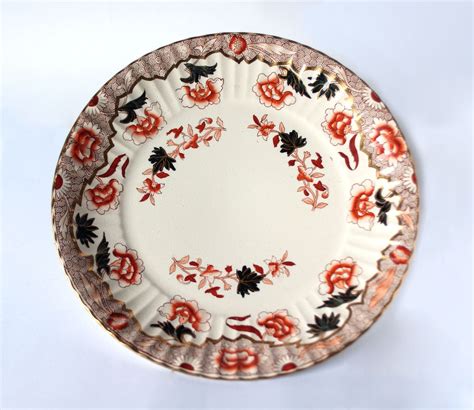 antique copeland spode  chinese imari style  cake plate