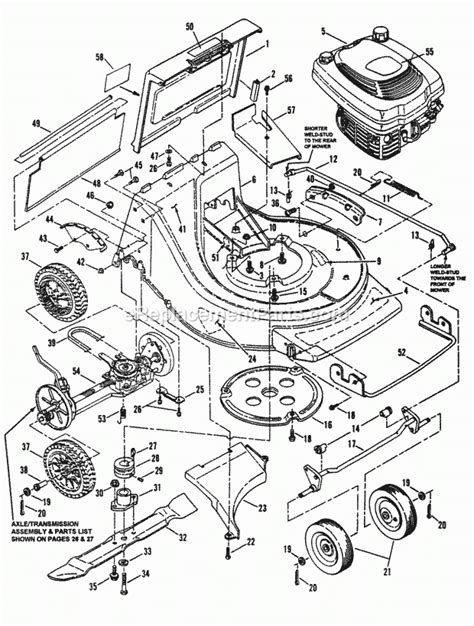 snapper lawn mower parts diagram automotive parts diagram images