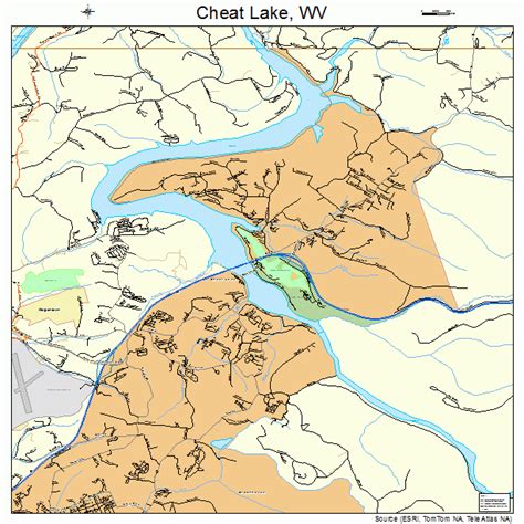 cheat lake west virginia street map