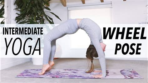 intermediate yoga  wheel pose slow vinyasa yoga stretch