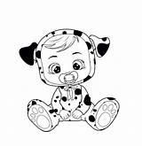 Dotty Cry Babies Colorier Crybabies Veux Toys Tu A4 sketch template
