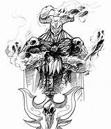 Hades Therisingsoul Lineart sketch template