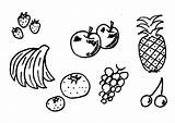 Fruit Coloring Large sketch template