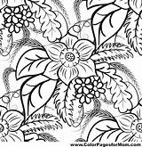 Coloring Pages Leaves Adult Print Leaf Adults Colorpagesformom Flowers sketch template