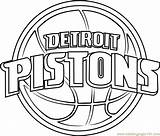 Pistons Nba Coloringpages101 sketch template
