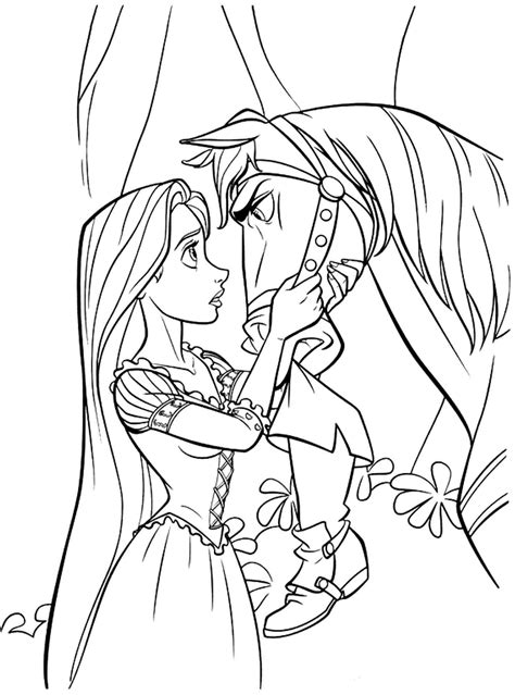 coloring pages rapunzel coloring pages wedding sheet  printable