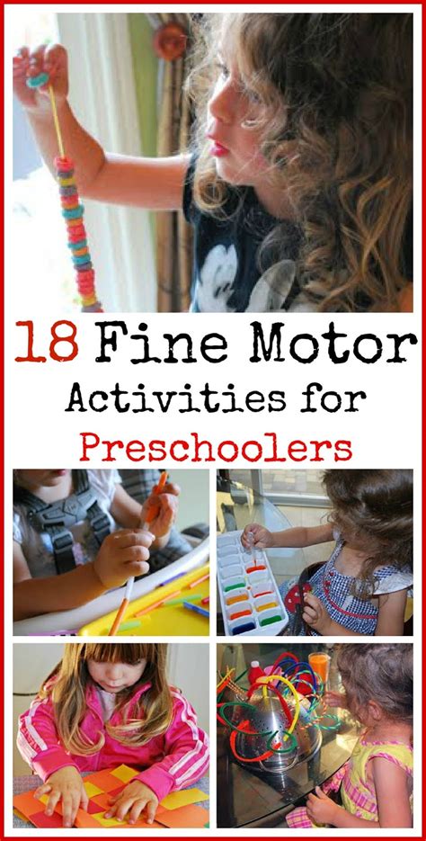 18 fine motor activities for preschoolers mommy blogs