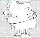 Illustration His Boxers Pinching Handles Outline Fat Coloring Man Clip Royalty Vector Djart Transparent Background Description Stock sketch template