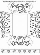 May Printable Basket Colour Printables sketch template