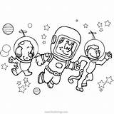 Astronaut Children Old Xcolorings sketch template