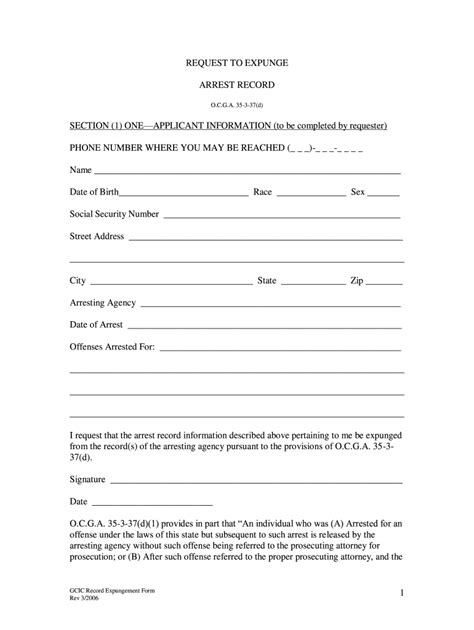 georgia expungement application fill  printable fillable