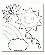 Coloring Summer Pages Season Preschool Printable Vacation Preschoolers Holiday Drawing Toddlers Print Color Template Coloringhome Getdrawings Pdf Getcolorings Comments sketch template