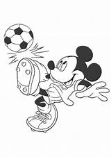 Mickey Mouse Soccer Coloring Pages Playing Cool Choose Board Adult Categories Printable sketch template