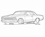 Chevelle 1966 Chevrolet Clipground sketch template