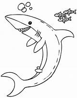 Jaws Coloring Pages Printable Getcolorings Security Shark sketch template
