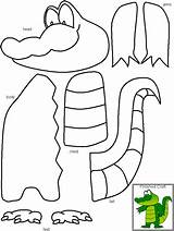 Cut Dltk Cutting Alligator Kindergarten Rompecabezas Summer Children Glue Dtlk Liam Preescolar Reptiles sketch template