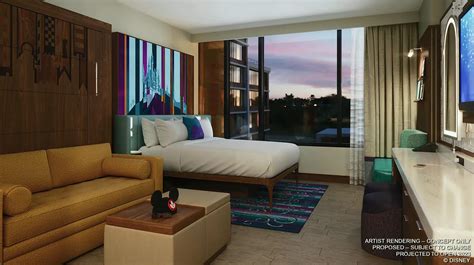 concept art released  disneyland hotel dvc tower  rooms