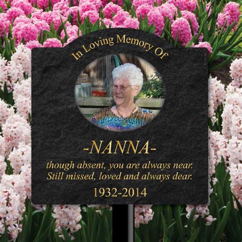 jaf graphics outdoor photo memorial plaque  photo  stake