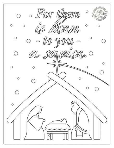 printable christian christmas coloring pages kids activities blog
