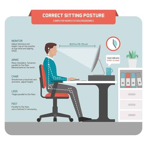 sit   office chair properly  simple steps  improve