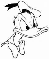 Duck Donald Coloring Cartoon Pages Disney Drawings Clipart Angry Toddler Kids Printable Cliparts Colouring Clip Library Preschool sketch template