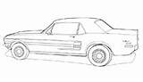 Mustang 1968 Coloring Pages Gt Cs sketch template