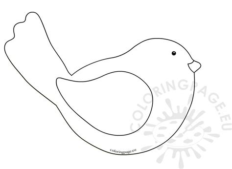 cute baby bird color picture printable coloring page