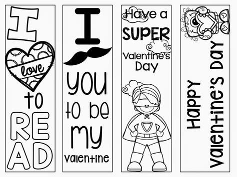valentines day freebie valentines bookmarks coloring bookmarks