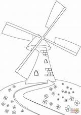 Coloring Windmill Hill Pages Printable sketch template