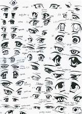 Eyes Anime Draw Coloring Pages Female Drawing Manga Girl Eye Character Sketch Reference Girls sketch template