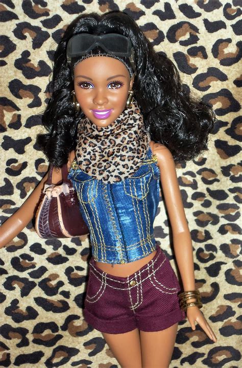 Barbie Fashionista Nikki Beautiful Black Barbie Ooak Style By