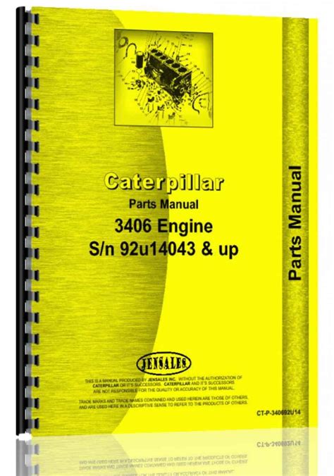 caterpillar  engine parts manual