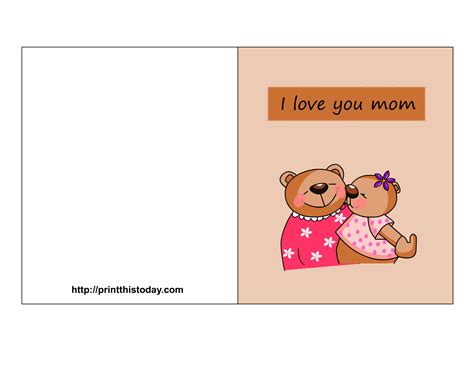 images   love  mom cards printable   printable