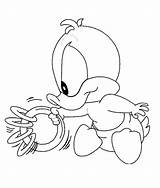 Daffy Duck Baby Coloring Pages Looney Tunes Cartoon Choose Board Disney Toons Drawings sketch template