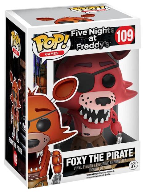 Foxy The Pirate Vinyl Figure 109 Five Nights At Freddy S Funko Pop Emp