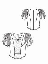 Burdastyle Sewing Lace Patterns Sleeve sketch template