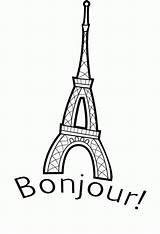 Frankreich Ausmalbilder Eiffel Colouring sketch template