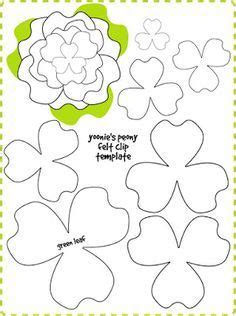 templates  petal shapes  paper flowers felt flower template