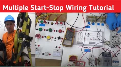 multiple start stop circuit  schematic  wiring diagram youtube