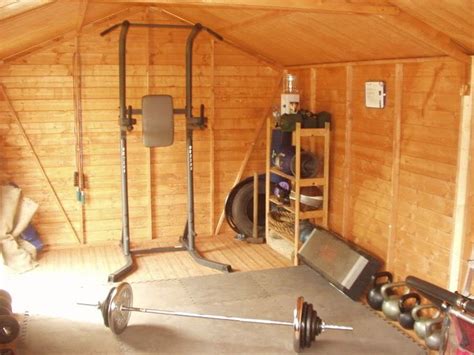 turn  backyard shed   gym gym shed diy home