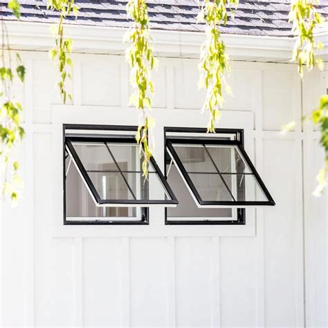 awning windows provide ventilation  modern farmhouse   awning windows exterior