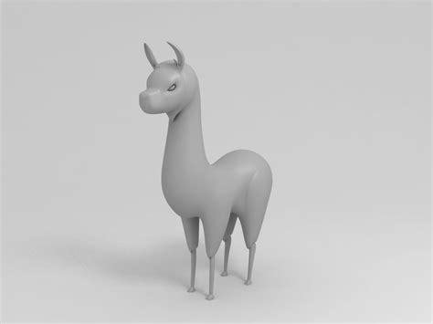 llama character   model cgtrader