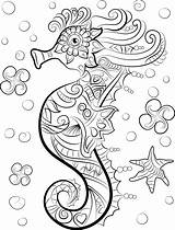 Coloring Pages Sea Adult Ocean Animals Printable Animal Sheets Etsy Clipart Kids sketch template