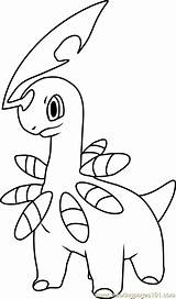 Bayleef Pokemon Meganium Coloringpages101 sketch template