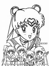 Coloring Moon Sailor Pages Girls Mercury Printable Popular Cartoon Super Library Clipart sketch template