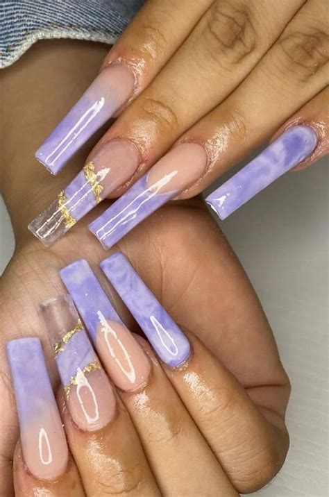 trendy lavender nails  polish design ideas