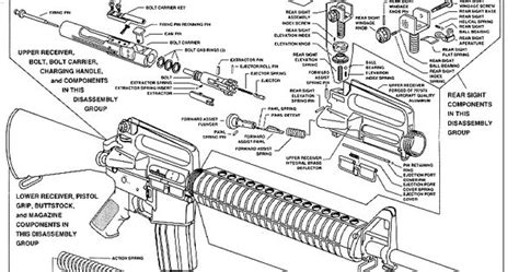 ar type rifle exploded diagram release  secret weapon pinterest rifles  ar